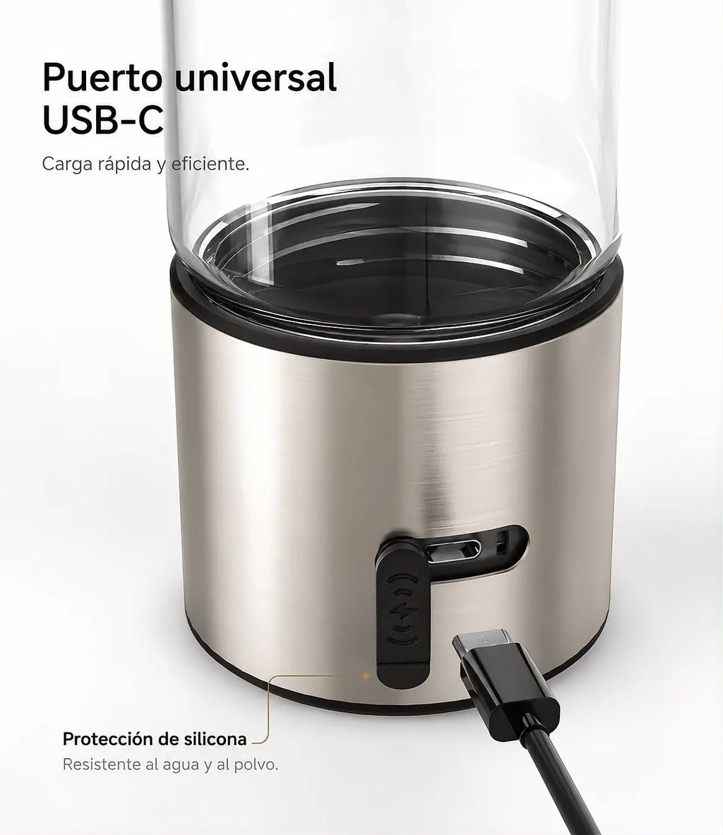 AURION-Botella generadora de hidrógeno portátil